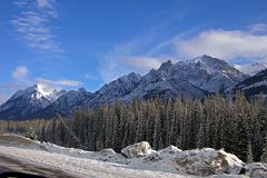 27A Mount Ishbel And The Finger Morning From Trans Canada Highway Driving Between Banff And Lake Louise in Winter.jpg